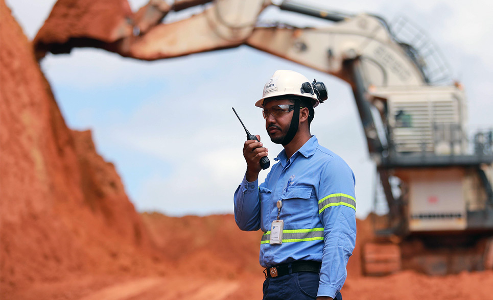Hydro worker in Paragominas, Brazil
