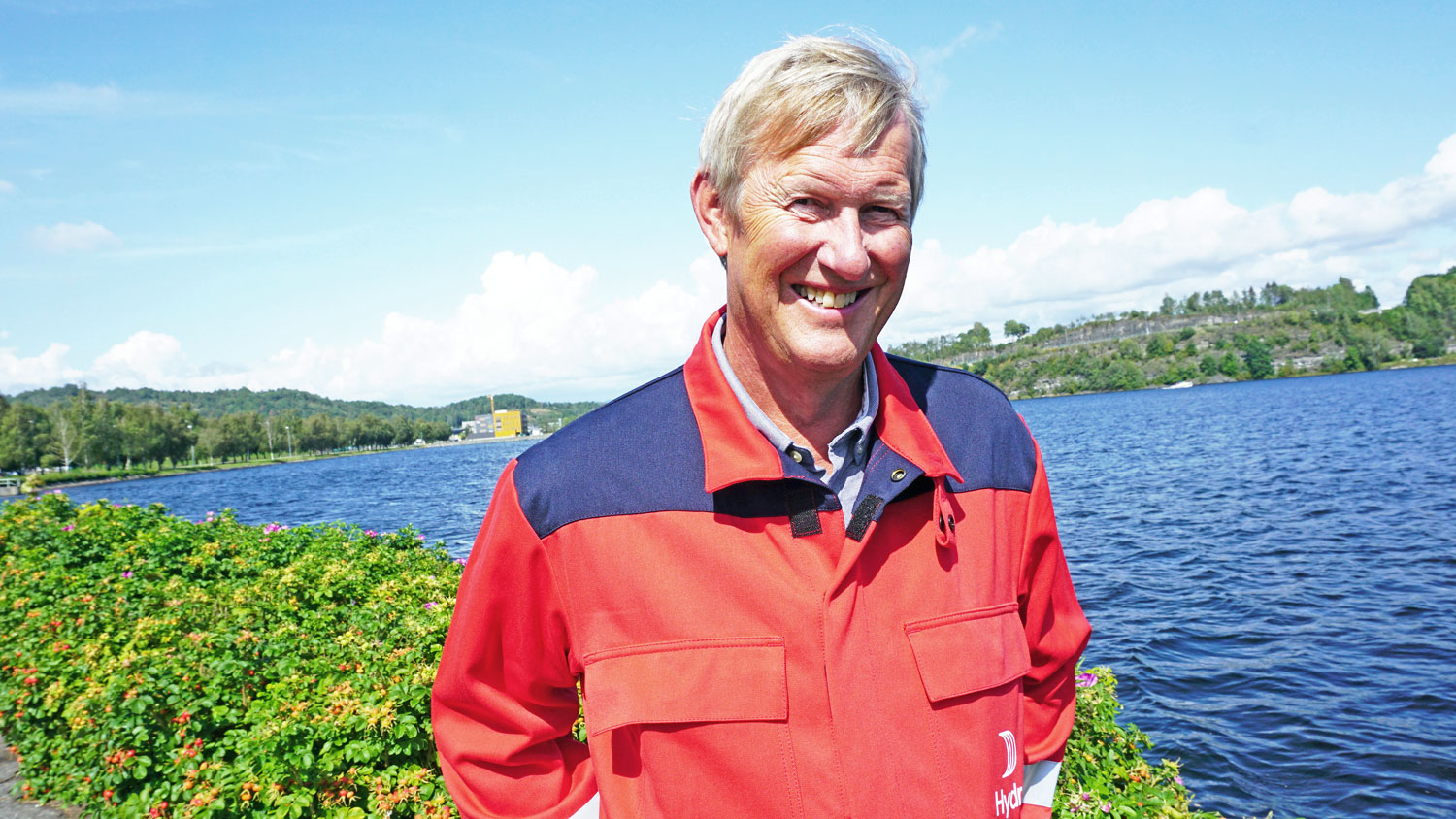 Thor Oscar Bolstad ved Gunnekleivfjorden