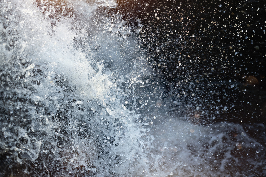 close up of water in motion