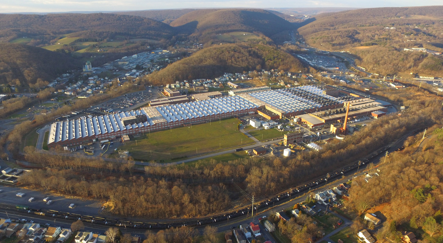 Aerial view of Hydro's Cressona plant