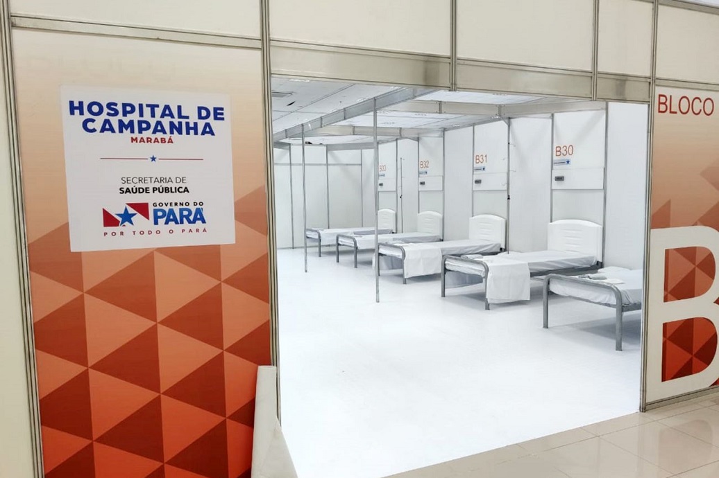 Hospital de Campanha montado com o apoio da Hydro.Foto: Marco Nascimento/Agência Pará .